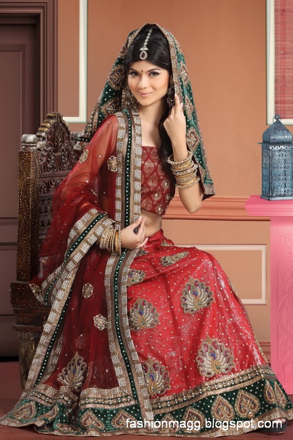 Indian-Pakistani-Beautiful-Bridal-wedding-Dress-Collection-2012-2013-Bridal-Saree-Lehanga-2