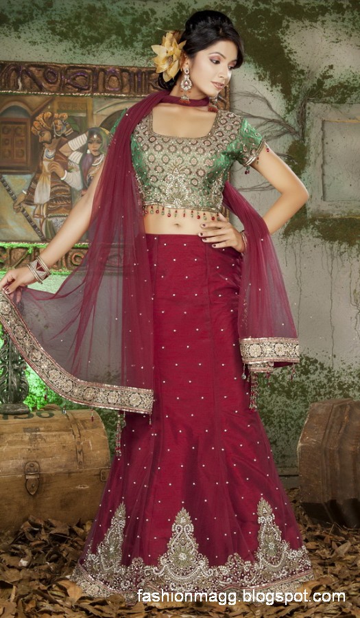 Indian-Pakistani-Beautiful-Bridal-wedding-Dress-Collection-2012-2013-Bridal-Saree-Lehanga-6