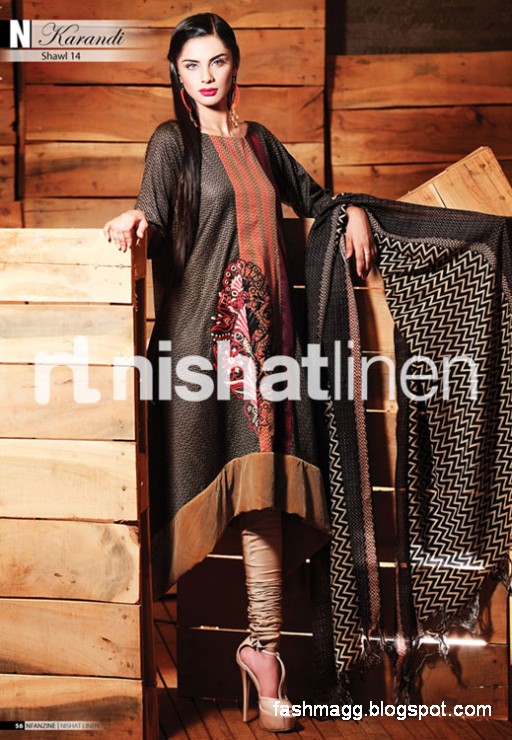 Nishat-Linen-Winter-Dresses-Collection-2013-Nishat-Linen-Fancy-Frocks-Shalwar-Kamiz-1