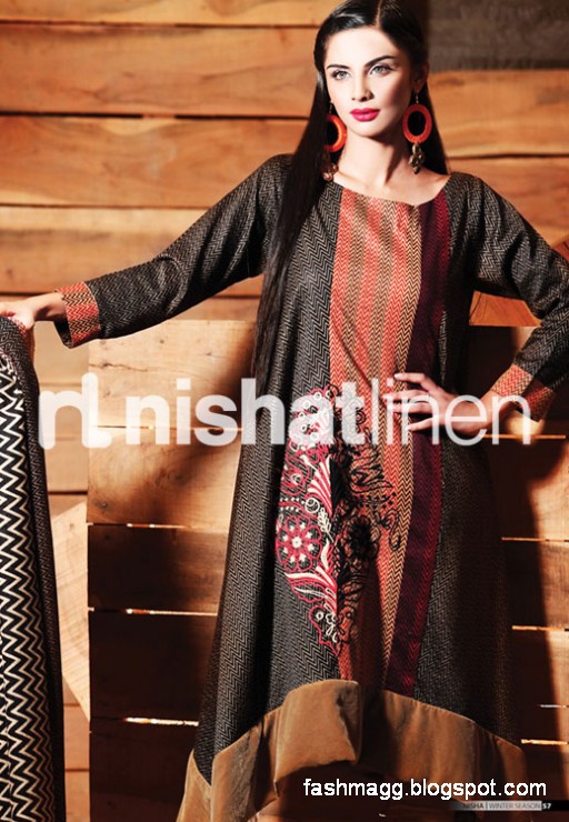 Nishat-Linen-Winter-Dresses-Collection-2013-Nishat-Linen-Fancy-Frocks-Shalwar-Kamiz-2