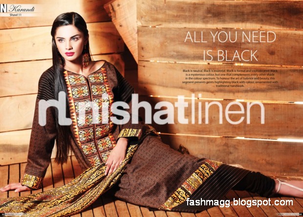 Nishat-Linen-Winter-Dresses-Collection-2013-Nishat-Linen-Fancy-Frocks-Shalwar-Kamiz-