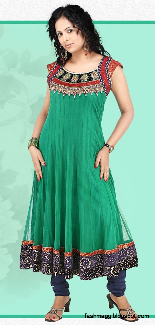 Anarkali Frocks Indian-Pakistani Anarkali Shalwar-Kameez New Fashion Dress Designs Collection 20131