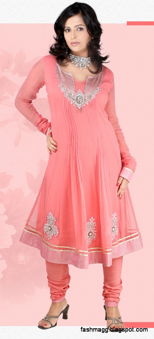 Anarkali Frocks Indian-Pakistani Anarkali Shalwar-Kameez New Fashion Dress Designs Collection 2013-2