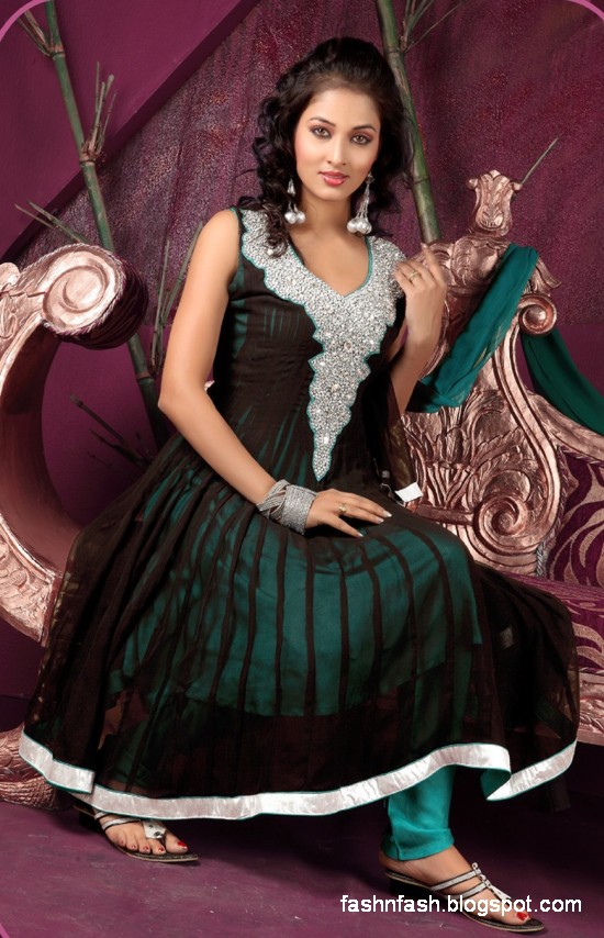 Anarkali Umbrella Fancy Frocks-Indian-Pakistani New Latest Dress Designs Collection 2013-5