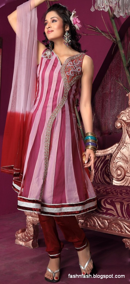 Anarkali Umbrella Fancy Frocks-Indian-Pakistani New Latest Dress Designs Collection 2013-7