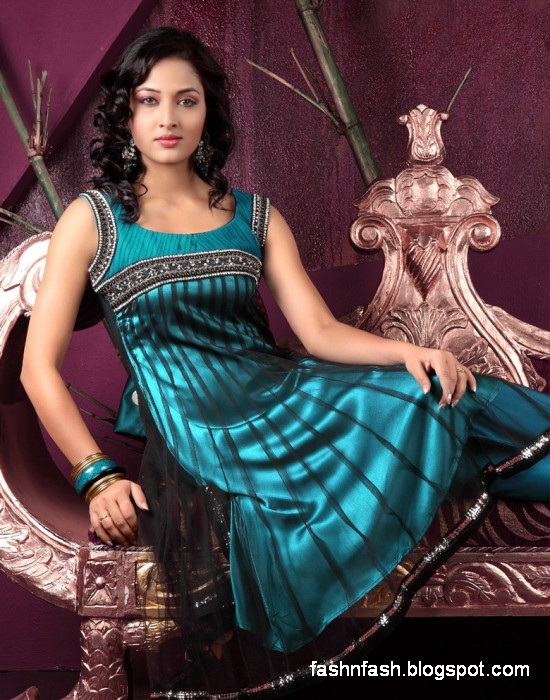 Anarkali Umbrella Fancy Frocks-Indian-Pakistani New Latest Dress Designs Collection 2013-