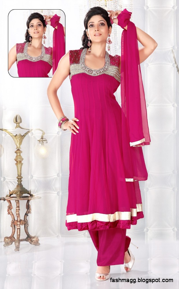 Anarkali Umbrella Frocks-Indian-Pakistani Fancy Frocks Latest New Dress Designs Collection 2013-1