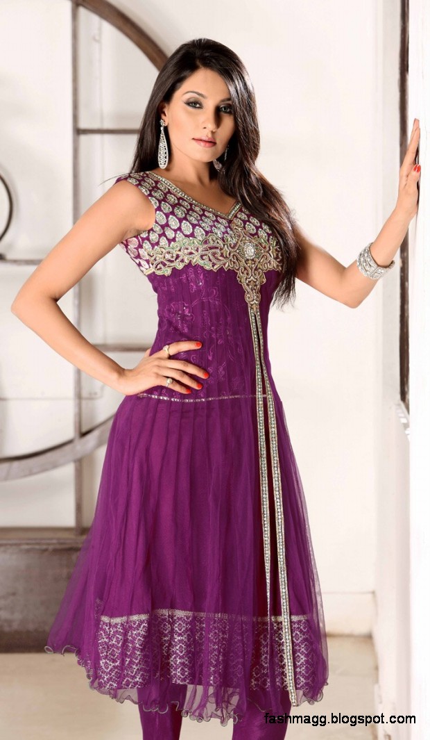 Anarkali Umbrella Frocks-Indian-Pakistani Fancy Frocks Latest New Dress Designs Collection 2013-6