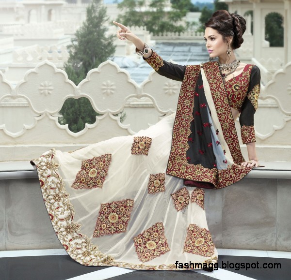 Bridal-Wedding-Saree-Dress-Designs-Indian-Pakistani-Fancy-Bridal-Wedding-Party-Wear-Saree-Collection-