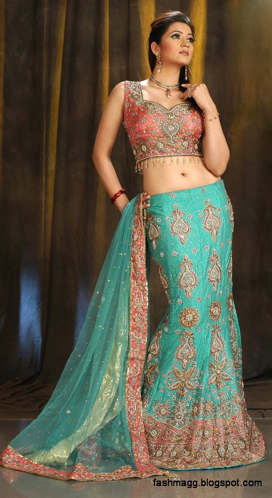 Indian Bridal Wedding Lehenga For Brides Wear Embroidered Beautiful Lehanga New Collection