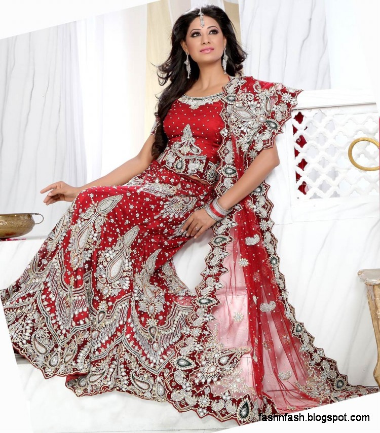 Bridal-Brides-Wedding-Dress-Beautiful-Indian-Bridal-Valima-Lehanga-Choli-Collection-1