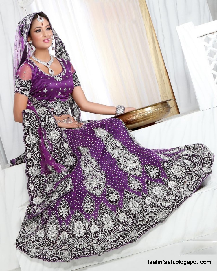 Bridal-Brides-Wedding-Dress-Beautiful-Indian-Bridal-Valima-Lehanga-Choli-Collection-3