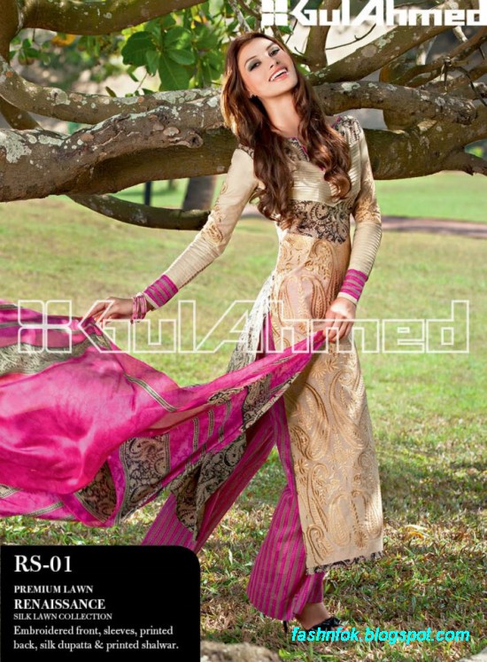 Gul-Ahmed-Lawn-Summer-Spring-New-Fashionable-Dress-Designs-Collection-2013-4
