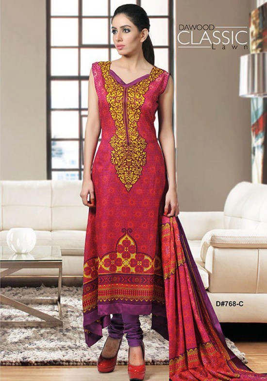 Dawood-Textile-Classic-Lawn-Collection-2013-New-Latest-Fashionable-Clothes-Dresses-18
