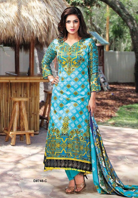 Dawood-Textile-Classic-Lawn-Collection-2013-New-Latest-Fashionable-Clothes-Dresses-3