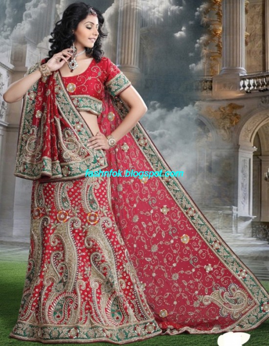Indian-Beautiful-Bridal-Lehenga-Choli-Dress-for-Brides-Wear-New-Fashionable-Dress-Design-2013-4