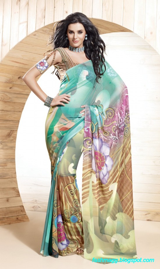 Printed-Saree-Indian-Pakistani-Beautiful-New-Fashionable-Sari-Collection-2013-6