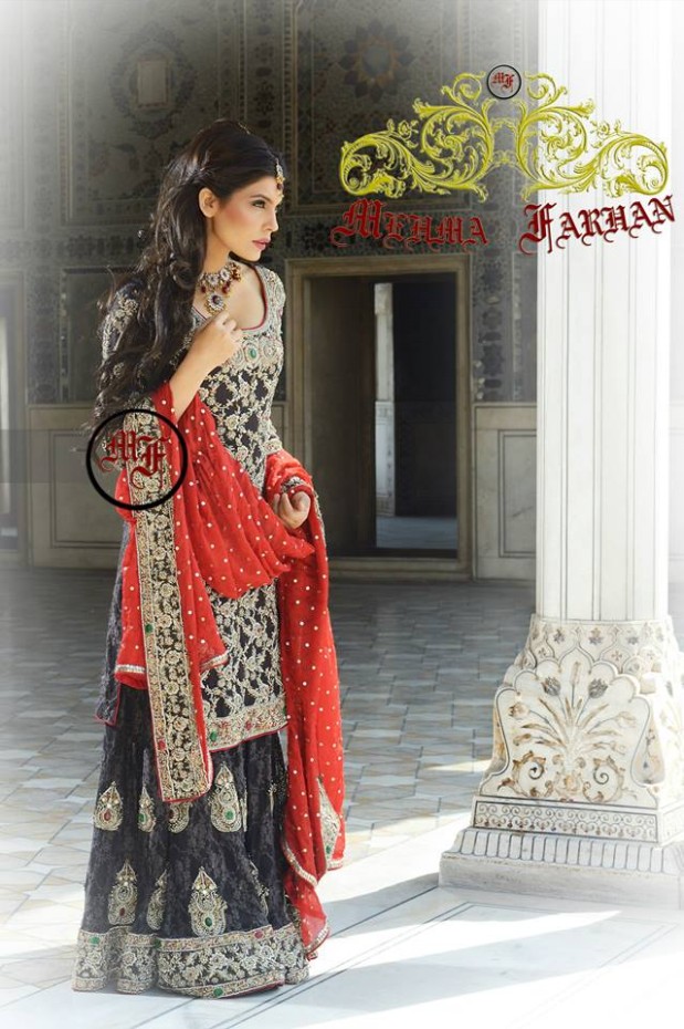Mehma-Farhan-Stylish-Indian-Pakistani-Bridal-Wedding-Dresses-Design-2013-For-Girls-9
