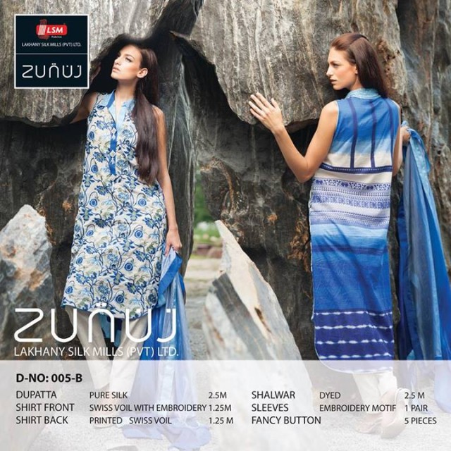Beautiful-Cute-Girls-Models-Wear-Summer-Eid-Dress-Collection-2013-Lakhani-Silk-Mills-19