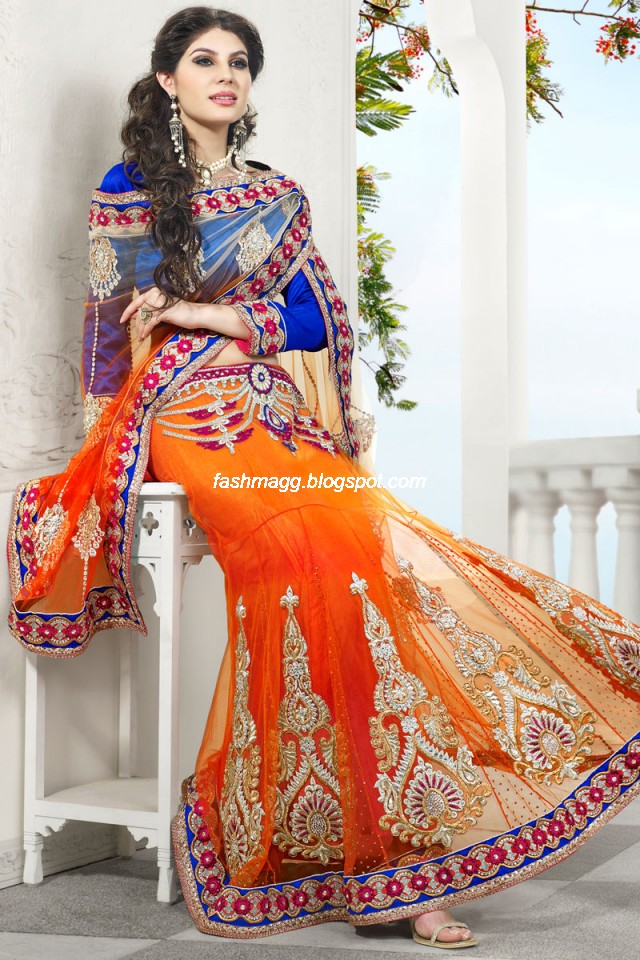 Indian-Brides-Bridal-Wedding-Fancy-Embroidered-Saree-Design-New-Fashion-Hot-Sari-Dress-1