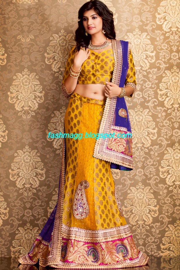 Bridal-Wedding-Wear-Sari-Lehenga-Choli-Latest-Brides-Outfit-for-Girls-Women-2013-7