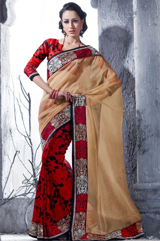 Indian-Brides-Bridal-Wedding-Party-Wear-Embroidered-Saree-Design-New-Fashion-Reception-Sari-7