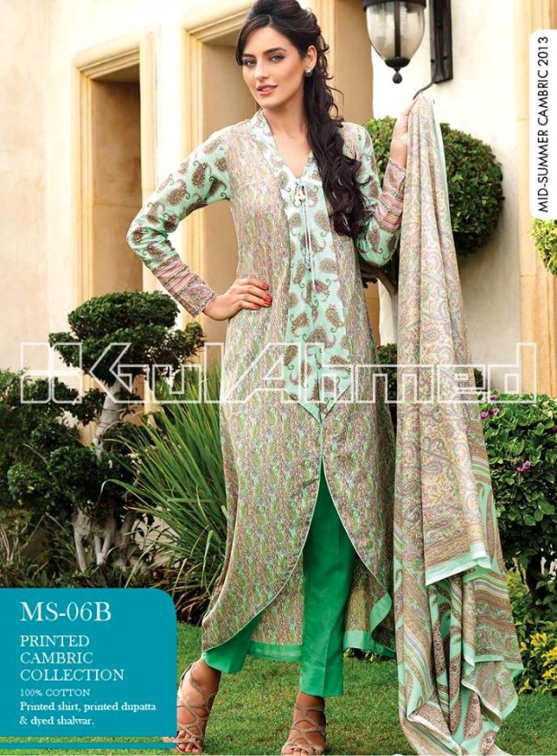 Mid-Summer-Cambric-Collection-2013-Gul-Ahmed-Printed-Embroidered-Fashionable-Dress-for-Girls-Women-1