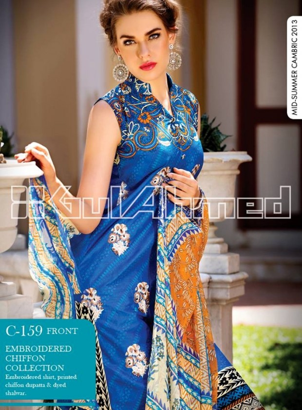 Mid-Summer-Cambric-Collection-2013-Gul-Ahmed-Printed-Embroidered-Fashionable-Dress-for-Girls-Women-12