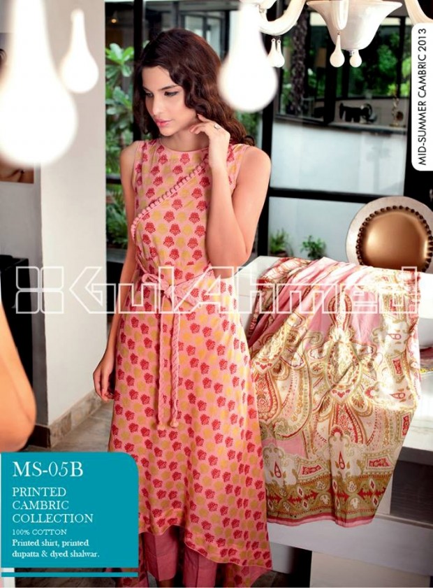 Mid-Summer-Cambric-Collection-2013-Gul-Ahmed-Printed-Embroidered-Fashionable-Dress-for-Girls-Women-2