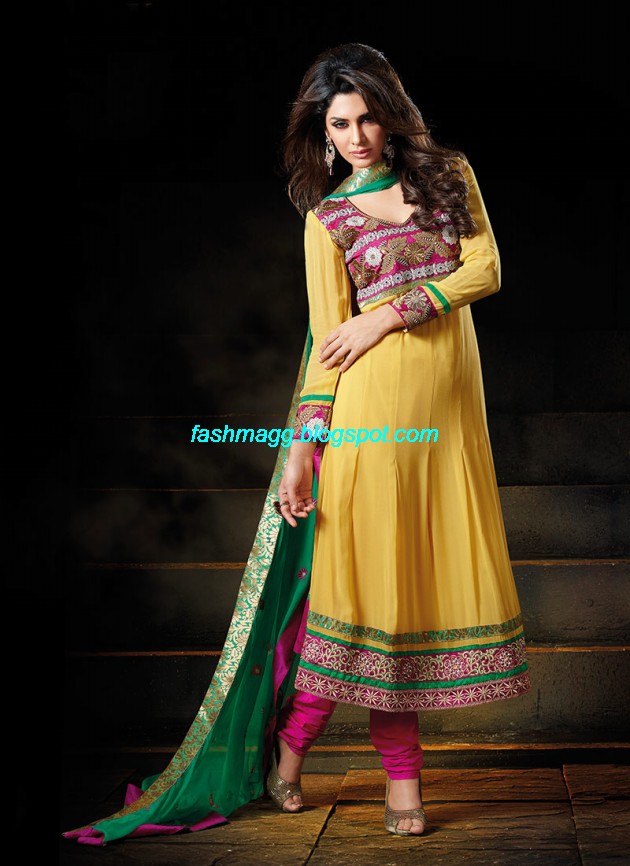 New-Designers-Anarkali-Frock-Churidar-Salwar-Kameez-Latest-Fashion-Dress-2013-10