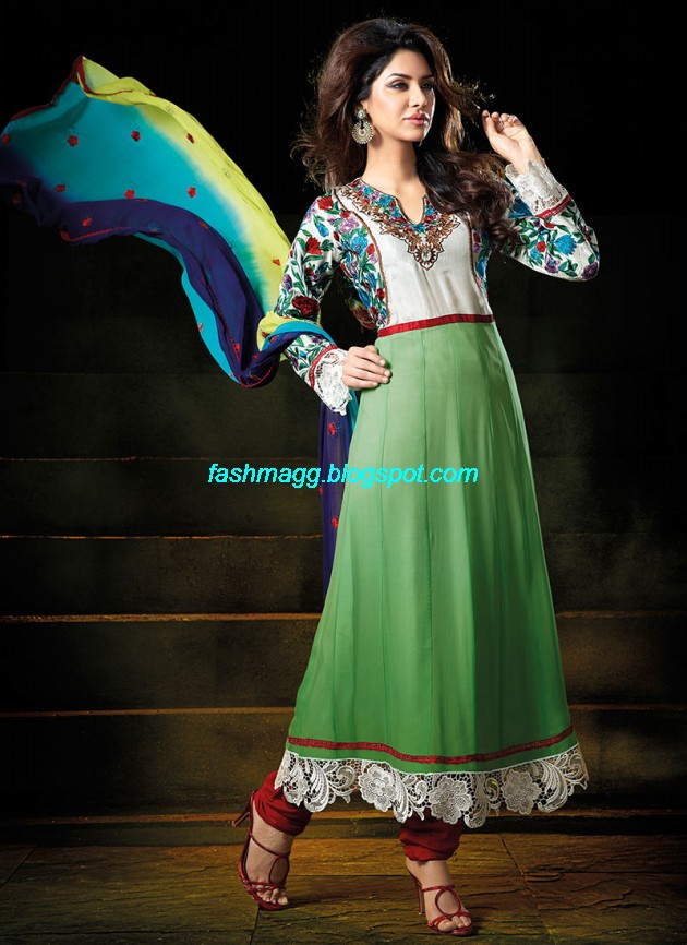 New-Designers-Anarkali-Frock-Churidar-Salwar-Kameez-Latest-Fashion-Dress-2013-11