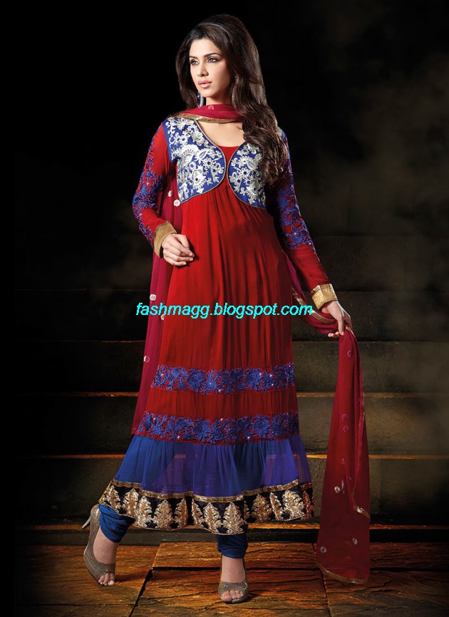 New-Designers-Anarkali-Frock-Churidar-Salwar-Kameez-Latest-Fashion-Dress-2013-12