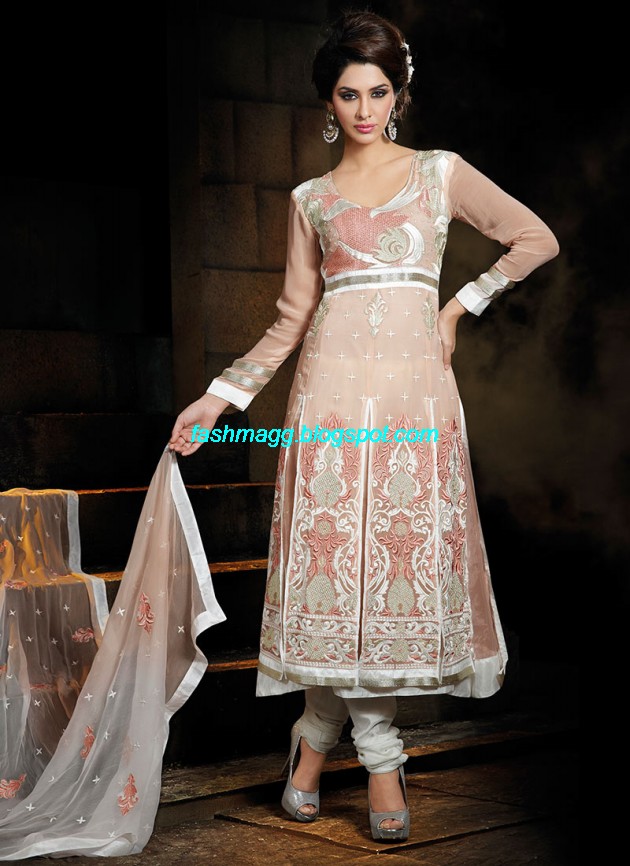 New-Designers-Anarkali-Frock-Churidar-Salwar-Kameez-Latest-Fashion-Dress-2013-5