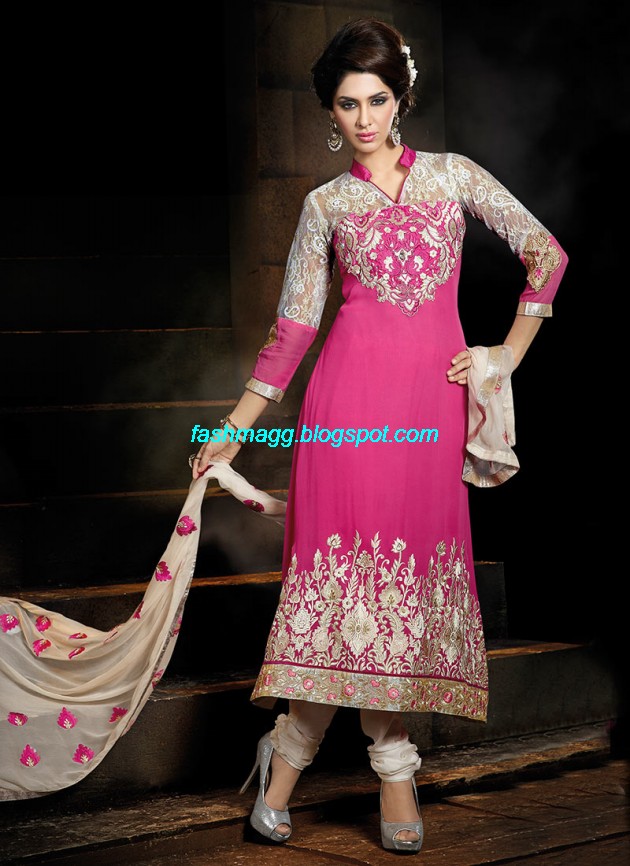 New-Designers-Anarkali-Frock-Churidar-Salwar-Kameez-Latest-Fashion-Dress-2013-6