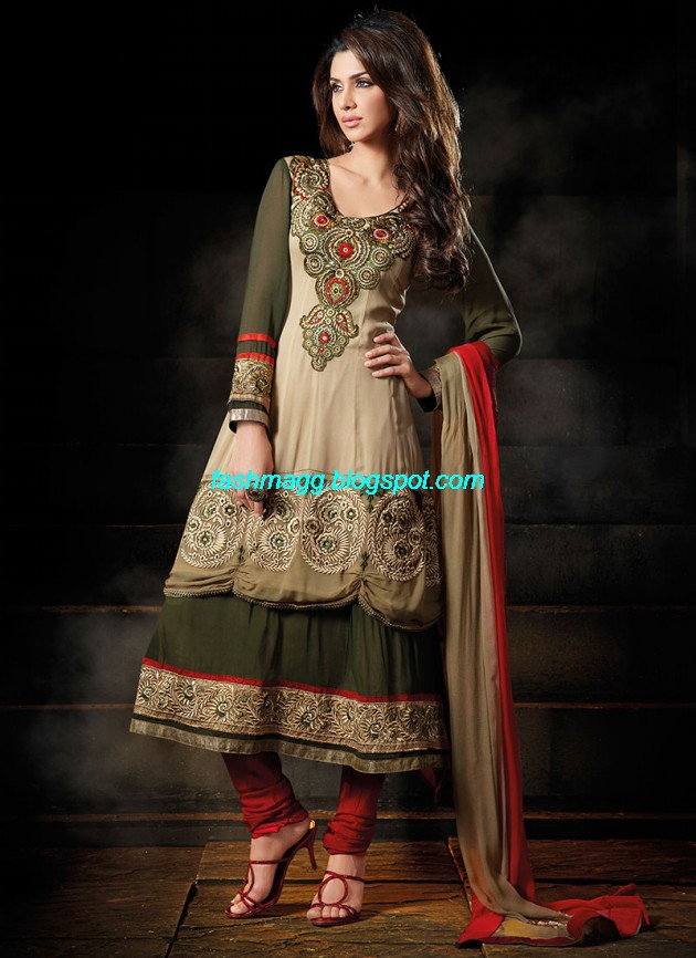 New-Designers-Anarkali-Frock-Churidar-Salwar-Kameez-Latest-Fashion-Dress-2013-7