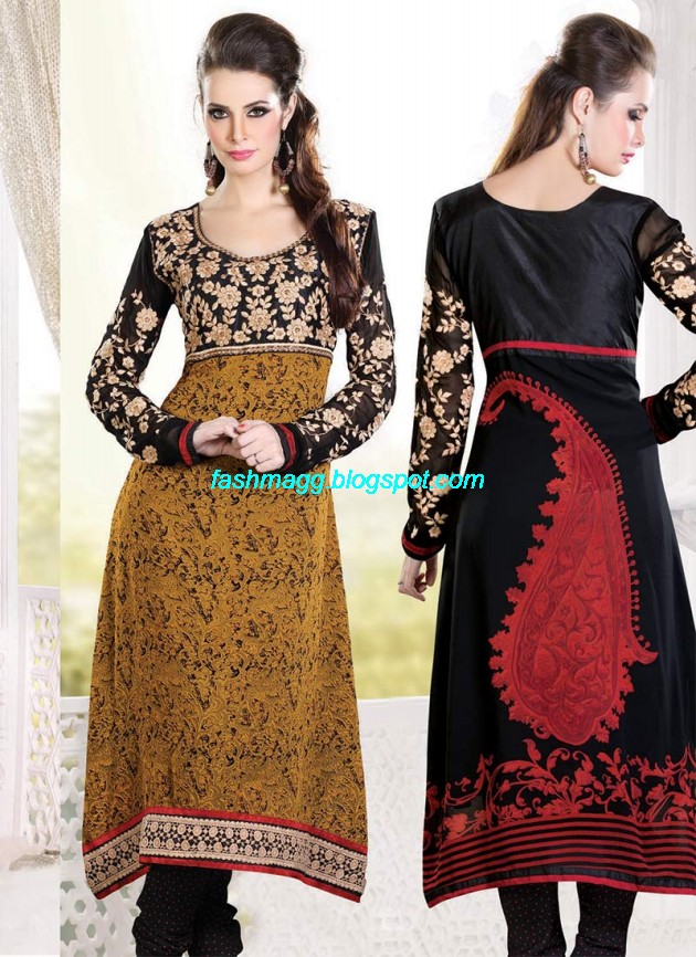 New-Designers-Anarkali-Frock-Churidar-Salwar-Kameez-Latest-Fashion-Dress-2013-