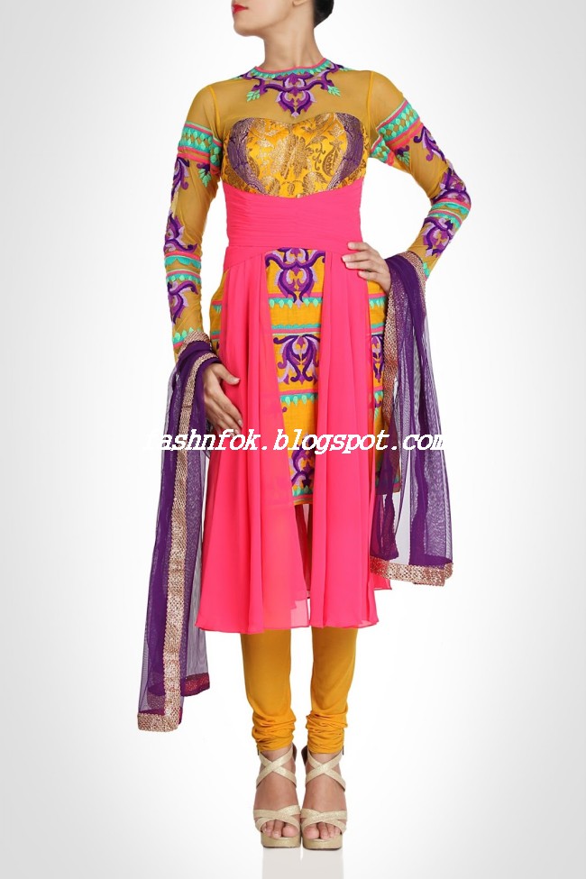 Amazing-Bridal-Wear-Indian-Fashionable-Dress-Designs-for-Cute-Girls-4