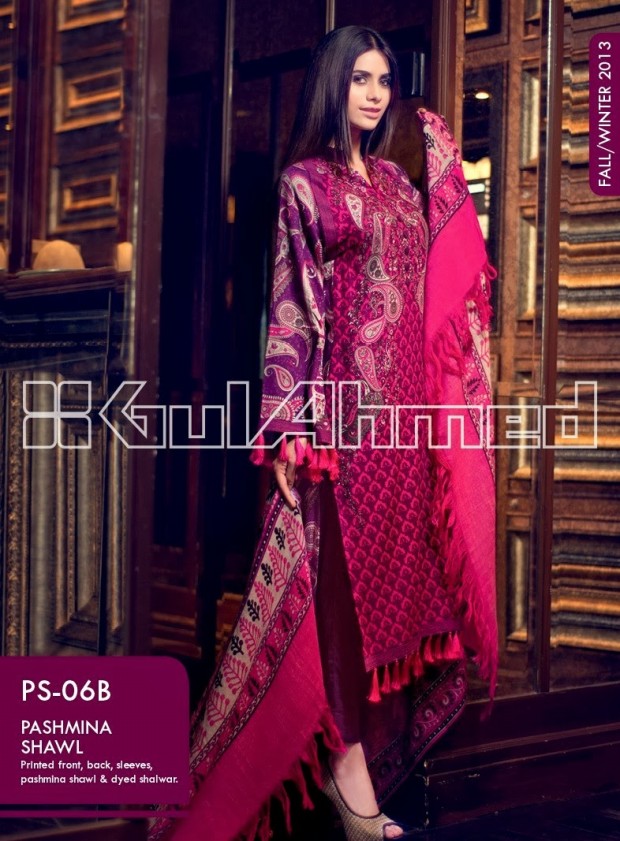 Beautiful-Cute-Girls-New-Fashionable-Dress-Design-by-Gul-Ahmed-Fall-Winter-Collection-2013-14-14
