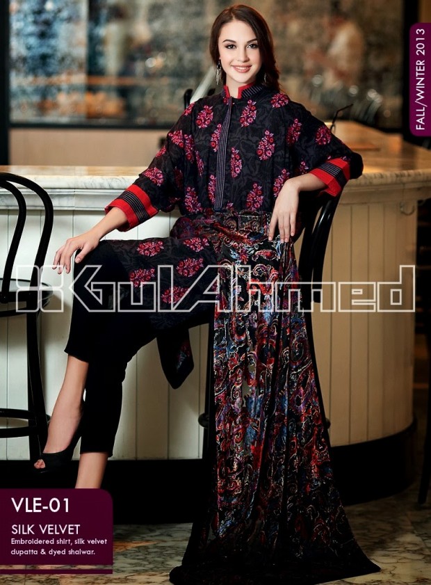 Beautiful-Cute-Girls-New-Fashionable-Dress-Design-by-Gul-Ahmed-Fall-Winter-Collection-2013-14-18