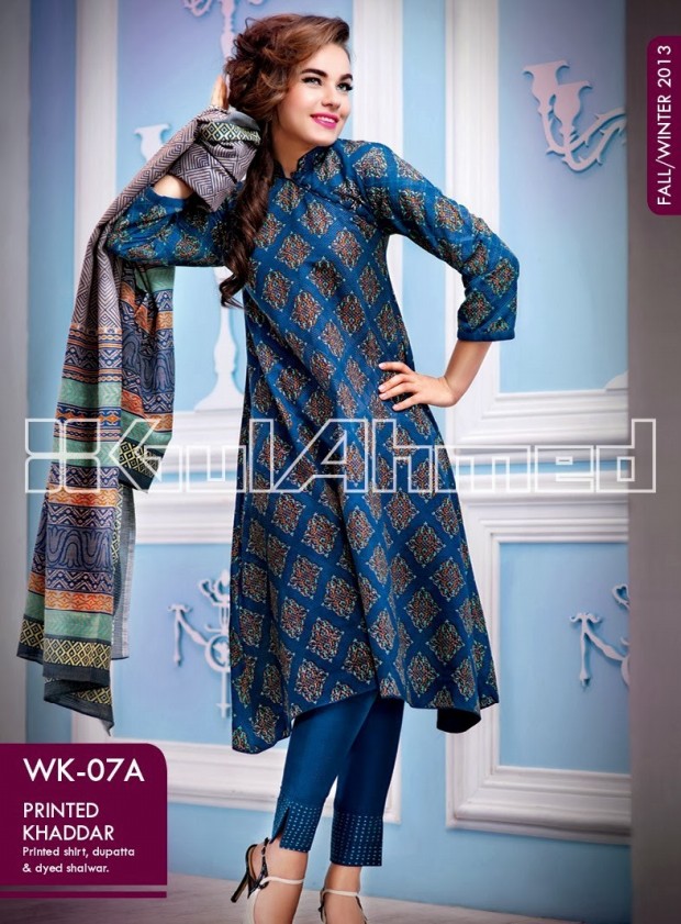 Beautiful-Cute-Girls-New-Fashionable-Dress-Design-by-Gul-Ahmed-Fall-Winter-Collection-2013-14-9