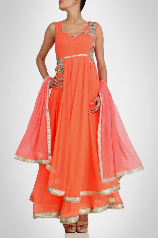 Amazing-Style-Designer-Wedding-Anarkali-Churidar-Frock-And-Sarees-Dress-by-Gaurav-Gupta-1