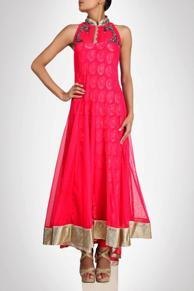 Amazing-Style-Designer-Wedding-Anarkali-Churidar-Frock-And-Sarees-Dress-by-Gaurav-Gupta-3
