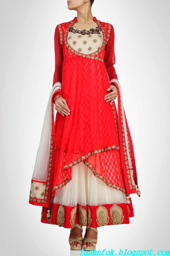 Anarkali-Gorgeous-Bridal- Wedding-Ankle-Length-Dress-by-Designer-Kiran-&-Shruti-Aksh-1