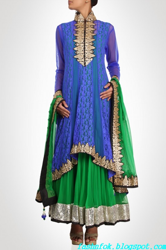 Anarkali-Gorgeous-Bridal- Wedding-Ankle-Length-Dress-by-Designer-Kiran-&-Shruti-Aksh-10