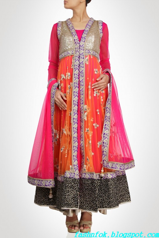 Anarkali-Gorgeous-Bridal- Wedding-Ankle-Length-Dress-by-Designer-Kiran-&-Shruti-Aksh-11