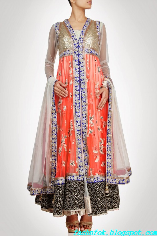 Anarkali-Gorgeous-Bridal- Wedding-Ankle-Length-Dress-by-Designer-Kiran-&-Shruti-Aksh-3