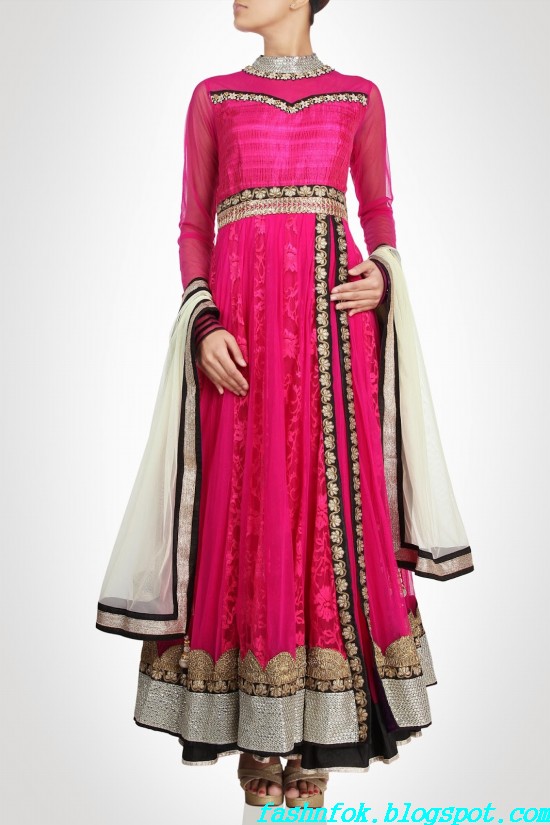 Anarkali-Gorgeous-Bridal- Wedding-Ankle-Length-Dress-by-Designer-Kiran-&-Shruti-Aksh-5