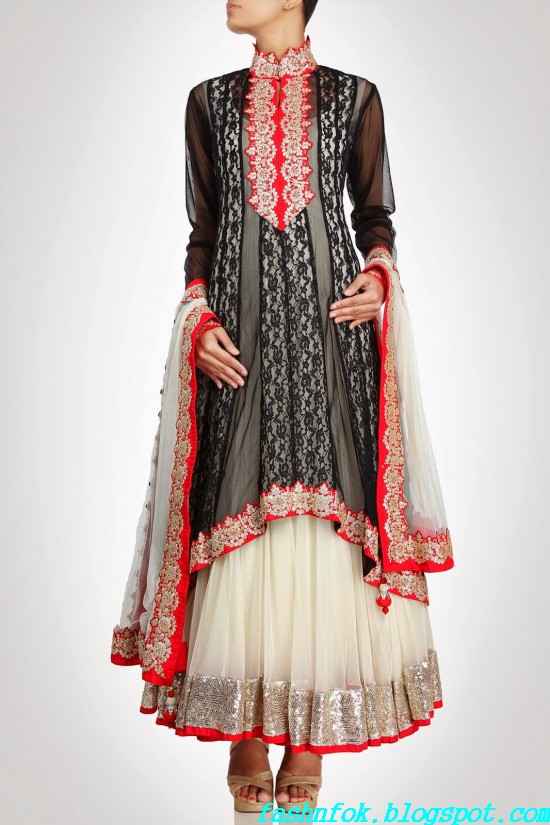 Anarkali-Gorgeous-Bridal- Wedding-Ankle-Length-Dress-by-Designer-Kiran-&-Shruti-Aksh-9