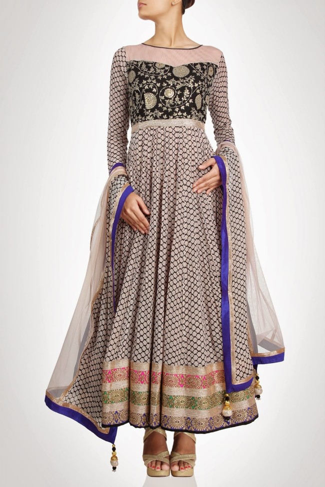 Beautiful-Gorgeous-Wedding-Bridal-Anarkali-Frock-Dresses-for-Girls-Fashion-by-Designer-Kiran-&-Shruti-Aksh-13