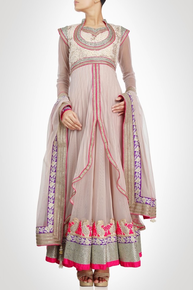 Beautiful-Gorgeous-Wedding-Bridal-Anarkali-Frock-Dresses-for-Girls-Fashion-by-Designer-Kiran-&-Shruti-Aksh-3